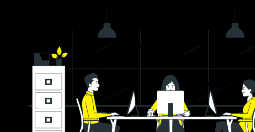Gold Reserve team workspace illustration